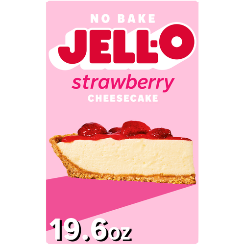 Jell-O Strawberry Cheesecake No Bake Dessert Kit - 19.6 Ounce Image 1 of 5
