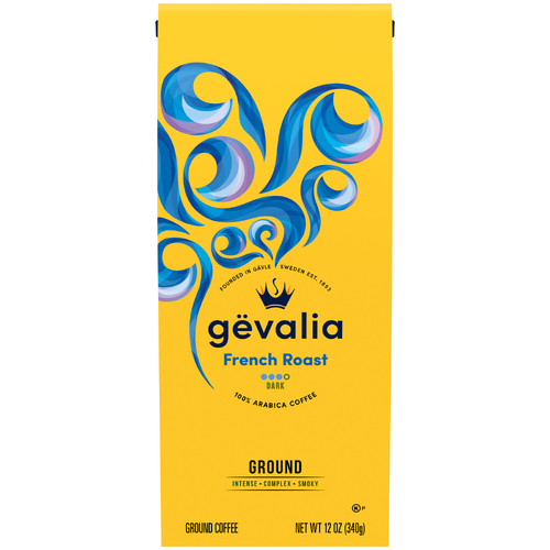 Gevalia French Roast Dark Ground Coffee, Bag - 12 Ounce