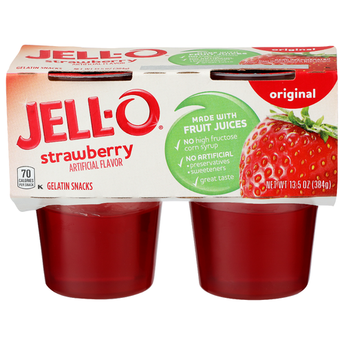 Jell-O Strawberry Original Gelatin Snacks - 13.5 Ounce