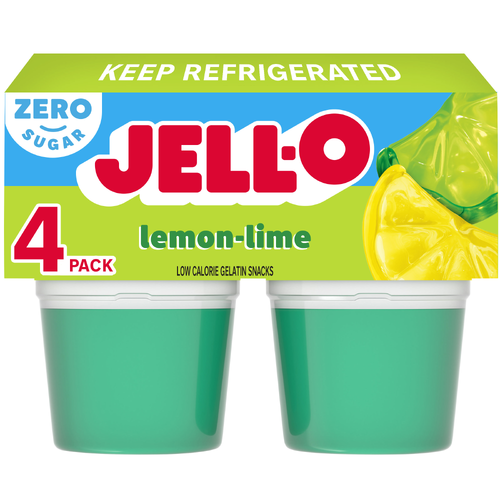 Jell-O Lemon-Lime Low Calorie Gelatin Snacks - 12.5 Ounce Image 1 of 5
