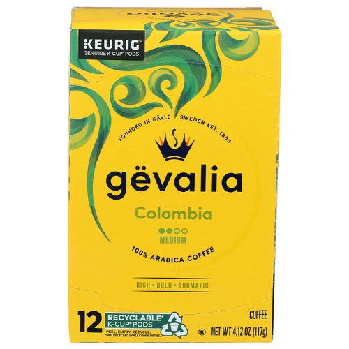 Gevalia Colombia Medium Coffee - 0.343 Ounce - 12 Count