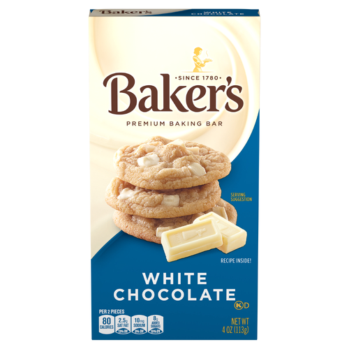 Baker's White Chocolate Premium Baking Bar, Box - 4 Ounce