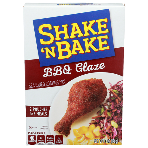Shake 'N Bake BBQ Glaze 'n Seasonig Coating Mix - 3 Ounce - 2 Count