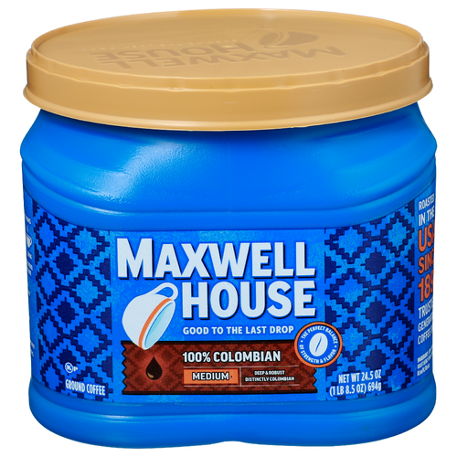Maxwell House Medium 100% Colombian Ground Coffee - 24.5 Ounce Image 1 of 3
