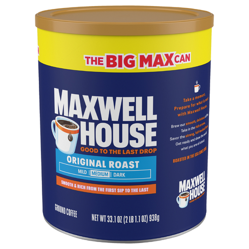 Maxwell House Original Roast Ground Coffee, Canister - 33.1 Ounce