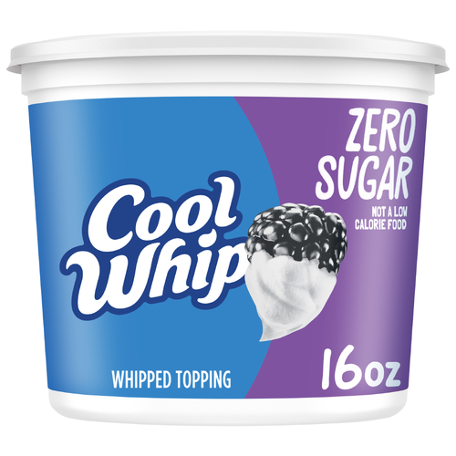 Cool Whip Zero Sugar Whipped Topping, Tub - 16 Ounce