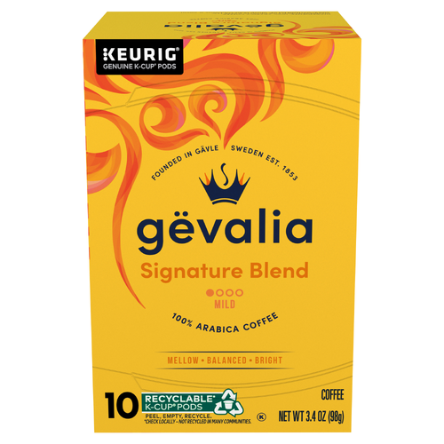 Gevalia Signature Blend Mild Roast K-Cup® Coffee Pods, Box - 10 Count