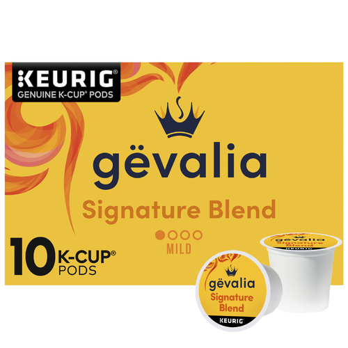 Gevalia Signature Blend Mild Roast K-Cup Coffee Pods, Box - 10 Count