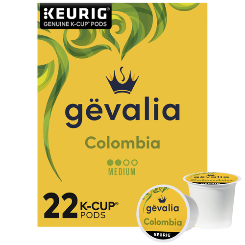 Gevalia Colombia Medium Roast K-Cup Coffee Pods - 22 Count