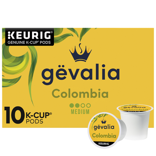Gevalia Colombia Medium Roast K-Cup Coffee Pods, Box - 10 Count