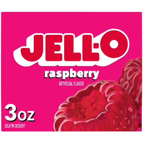 Jell-O Raspberry Gelatin Dessert - 3 Ounce Image 1 of 5