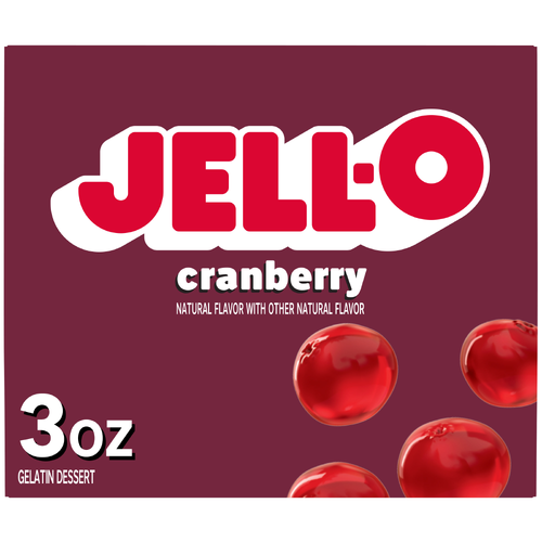 Jell-O Cranberry Gelatin Dessert - 3 Ounce Image 1 of 5