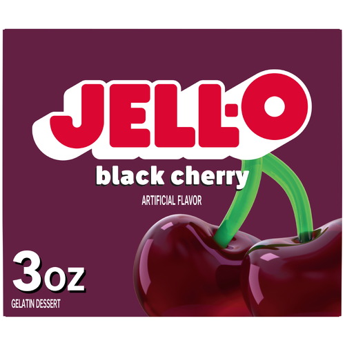 Jell-O Black Cherry Gelatin Dessert - 3 Ounce Image 1 of 5