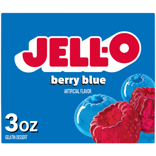 Jell-O Berry Blue Gelatin Dessert - 3 Ounce Image 1 of 5