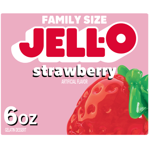 Jell-O Strawberry Gelatin Dessert - 6 Ounce Image 1 of 5