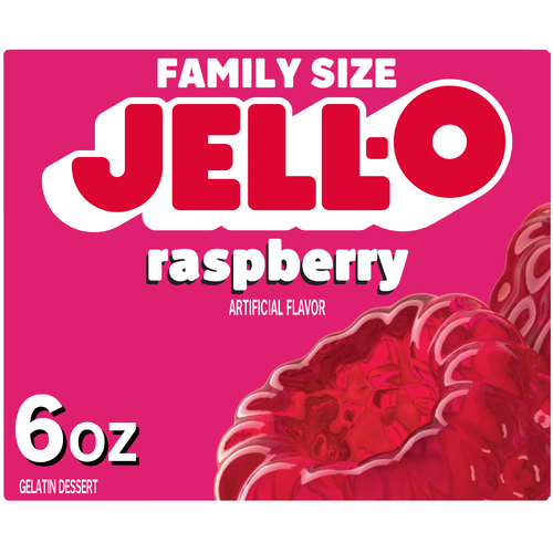 Jell-O Raspberry Gelatin Dessert - 6 Ounce Image 1 of 5
