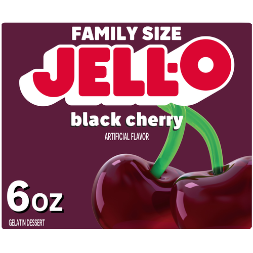 Jell-O Black Cherry Gelatin Dessert - 6 Ounce Image 1 of 5