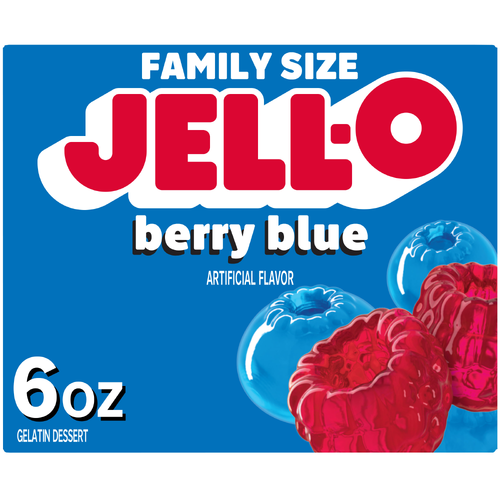 Jell-O Berry Blue Gelatin Dessert - 6 Ounce Image 1 of 5