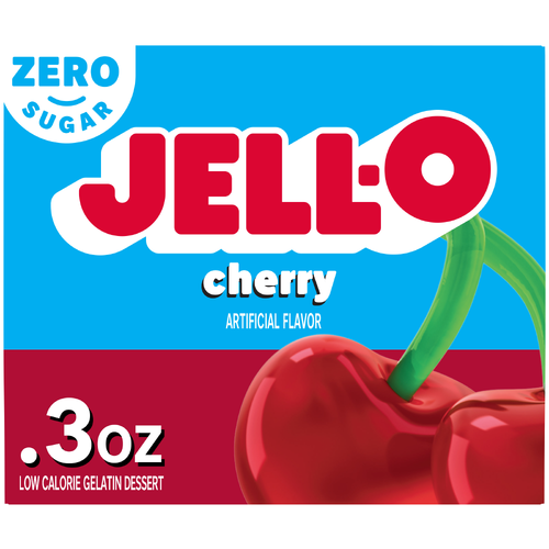 Jell-O Cherry Gelatin Dessert - 0.3 Ounce Image 1 of 5