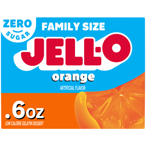 Jell-O Orange Low Calorie Sugar Free Gelatin Dessert - 0.6 Ounce Image 1 of 5