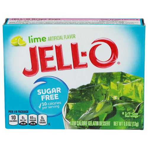 Jell-O Lime Gelatin Dessert - 0.075 Ounce - 8 Count