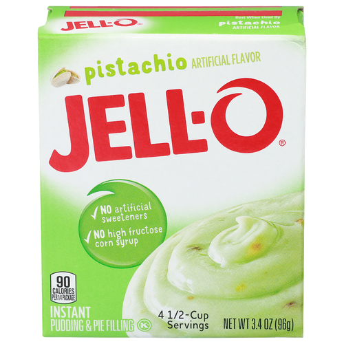 Jell-O Pistachio Instant Pudding & Pie Filling - 0.85 Ounce - 4 Count