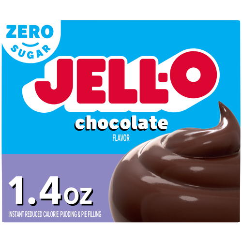 Jell-O Chocolate Flavor Reduced Calorie Instant Pudding & Pie Filling - 1.4 Ounce Image 1 of 5