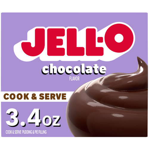 Jell-O Chocolate Cook & Serve Pudding & Pie Filling - 3.4 Ounce Image 1 of 5