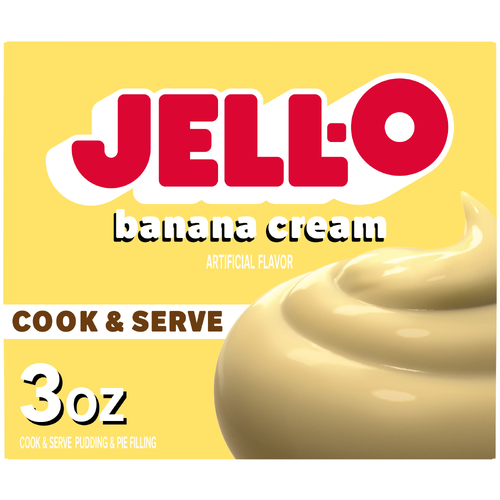 Jell-O Banana Cream Pudding & Pie Filling - 3 Ounce Image 1 of 5