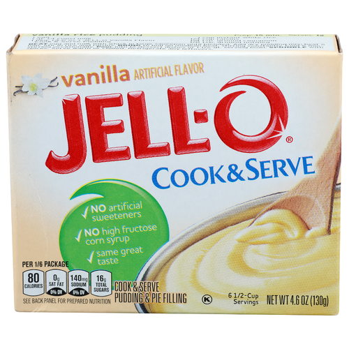 Jell-O Vanilla Pudding & Pie Filling - 0.767 Ounce - 6 Count