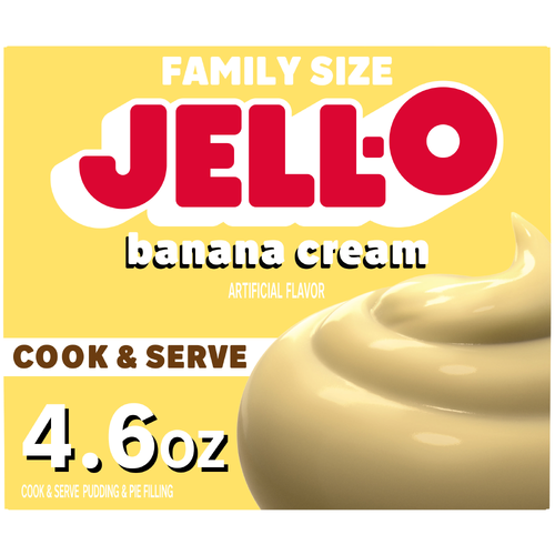 Jell-O Banana Cream Pudding & Pie Filling - 4.6 Ounce Image 1 of 5