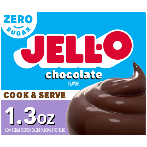 Jell-O Chocolate Pudding & Pie Filling - 1.3 Ounce Image 1 of 5