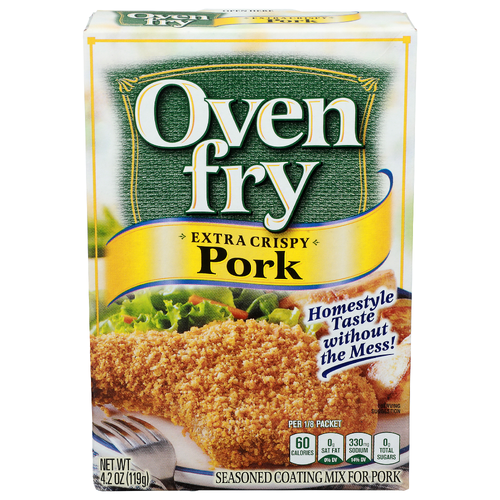Oven Fry Seasoned Coating Mix For Pork - 4.2 Ounce