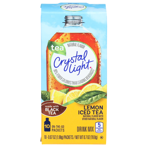 Crystal Light Drink Mix Lemon Iced Tea - 0.07 Ounce - 10 Count