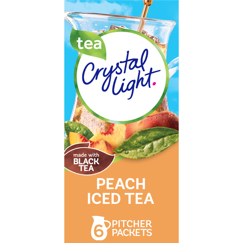 Crystal Light Peach Iced Tea Pitcher Packets Drink Mix - 1.5 Ounce Image 1 of 5