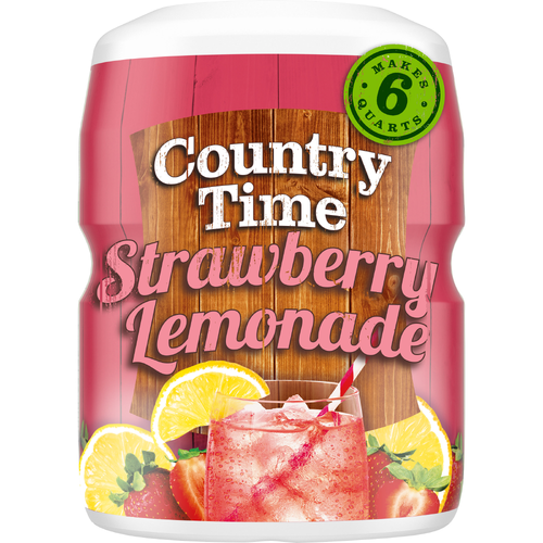 Country Time Lemonade Strawberry Drink Mix - 18 Ounce Image 1 of 5