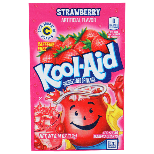 Kool-Aid Strawberry Unsweetened Drink Mix - 0.14 Ounce