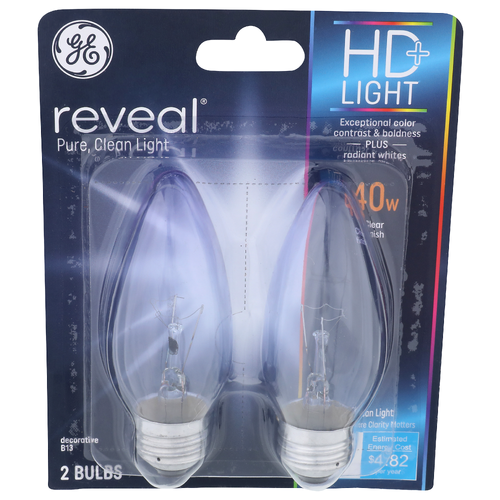 Ge Decorative B13 Bulbs - 2 Count