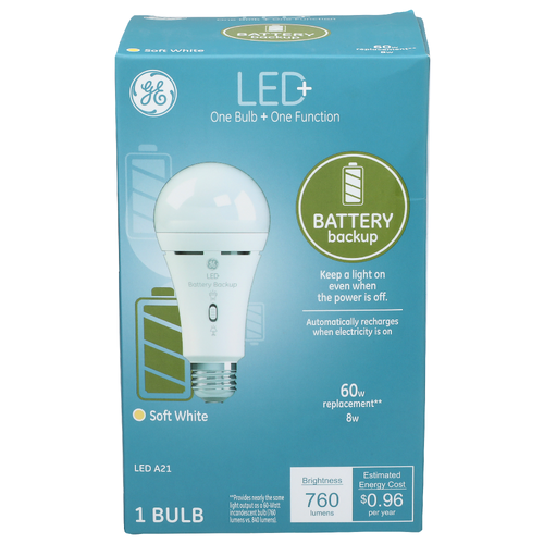 Ge Soft White Led A21 Bulb - 1 Count
