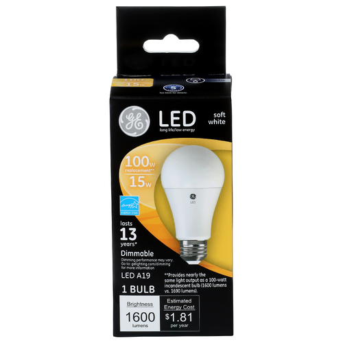 Ge Soft White Led - 1 Count