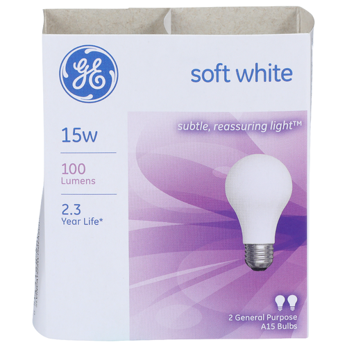 Ge Soft White - 2 Count