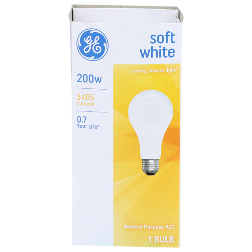 Ge Soft White General Purpose A21 Bulb - 1 Count