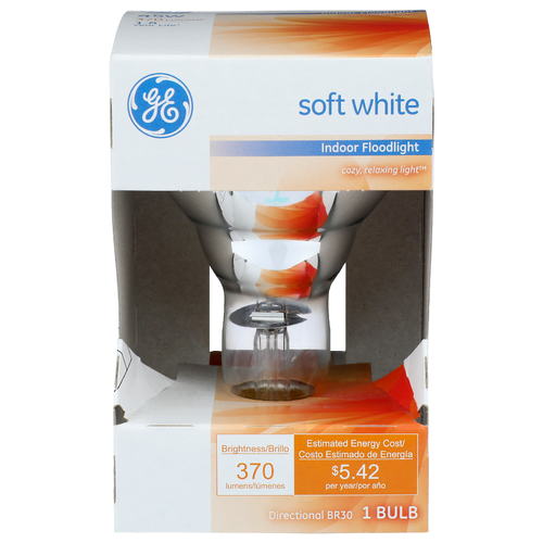 Ge Indoor Floodlight Soft White Directional Br30 Bulb - 1 Count