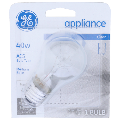 Ge Specialty A15 Appliance Clear Bulb - 1 Count