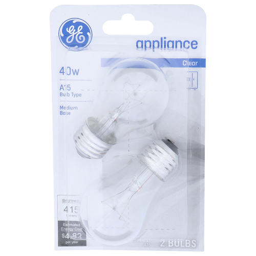 Ge Clear Bulb - 2 Count