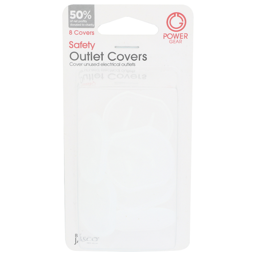 Power Gear Safety Outlet Covers - 8 Count