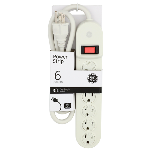 Ge 6 Outlets Power Strip - 1 Each