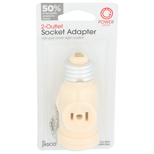 Power Gear 2-Outlet Socket Adapter - 1 Each