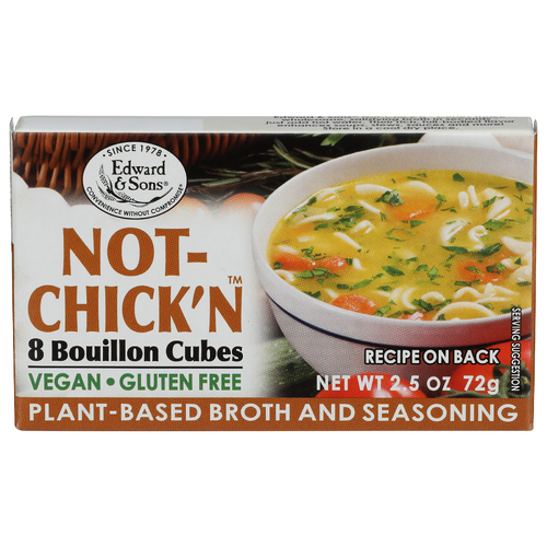EDWARD & SONS Not-Chick'n™ Bouilloncubes - 0.313 Ounce - 8 Count