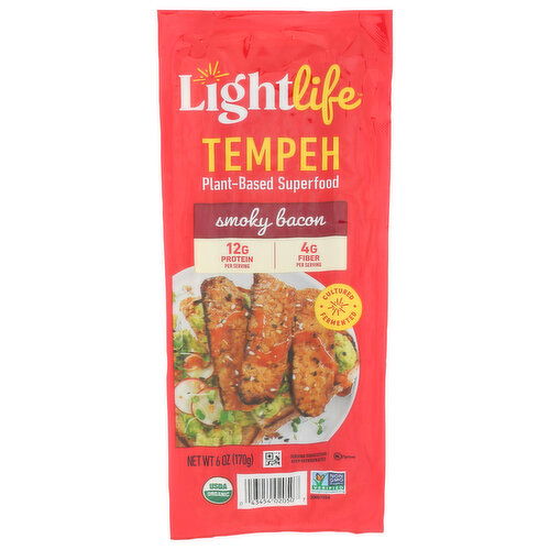 Lightlife Organic Soy Smokey Tempeh Strips - 6 Ounce